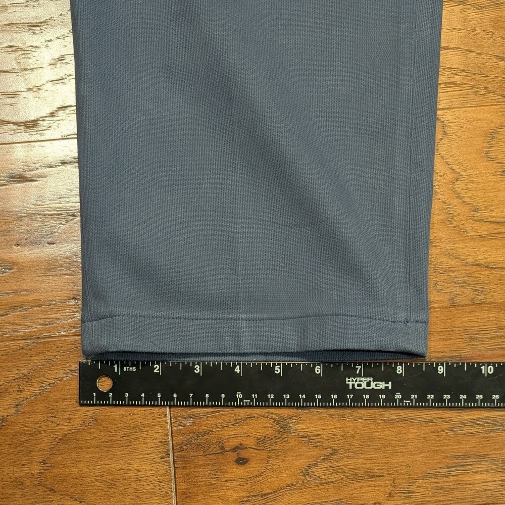 Loro Piana Carlo Pants Mens 56 Blue Cotton Straight Leg Flat Front Made in Italy - Picture 12 of 15